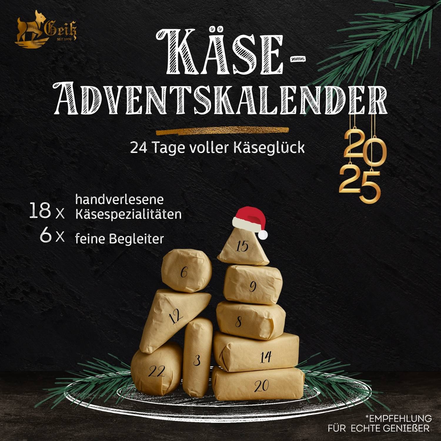 Käse Adventskalender - 2025 Käse Adventskalender - 2025