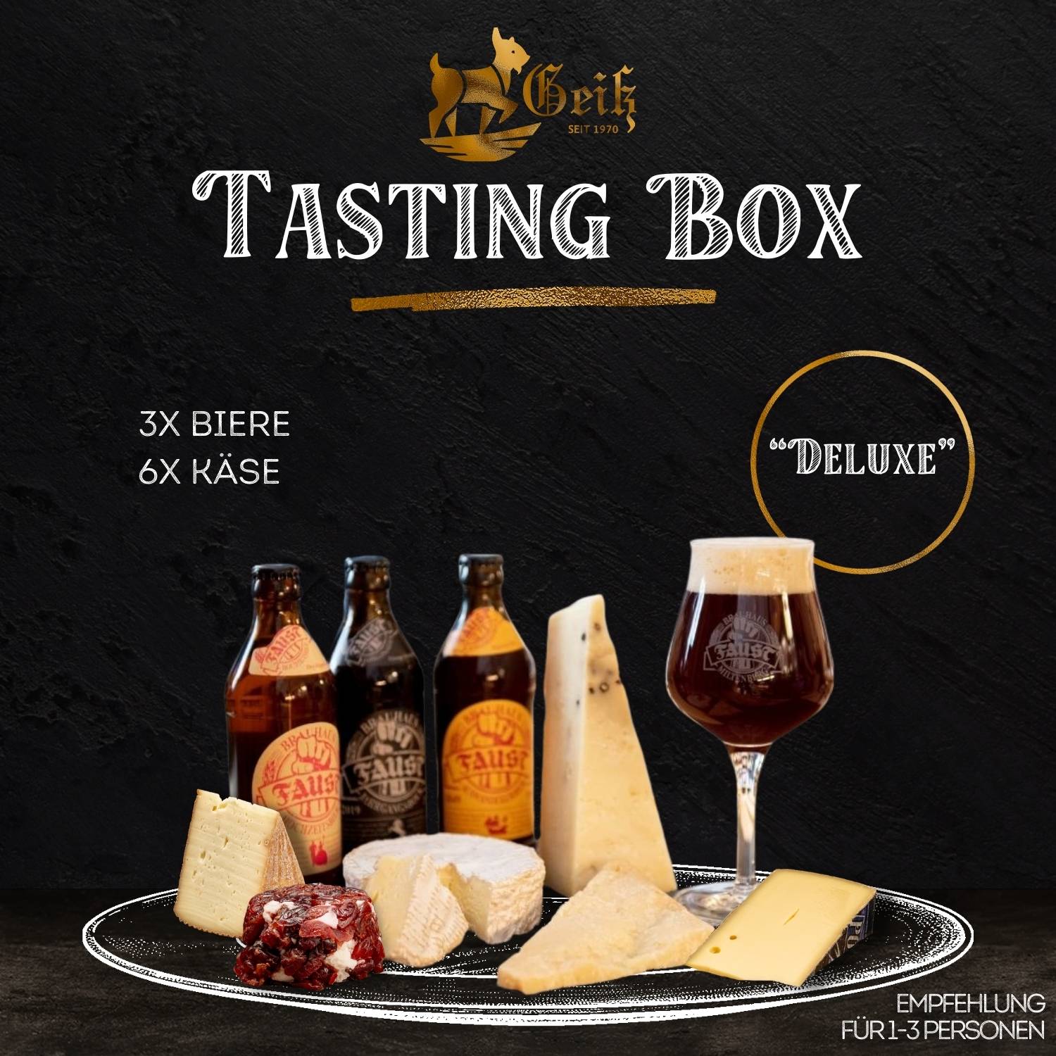 TASTINGBOX - Käse und Bier - "Deluxe"