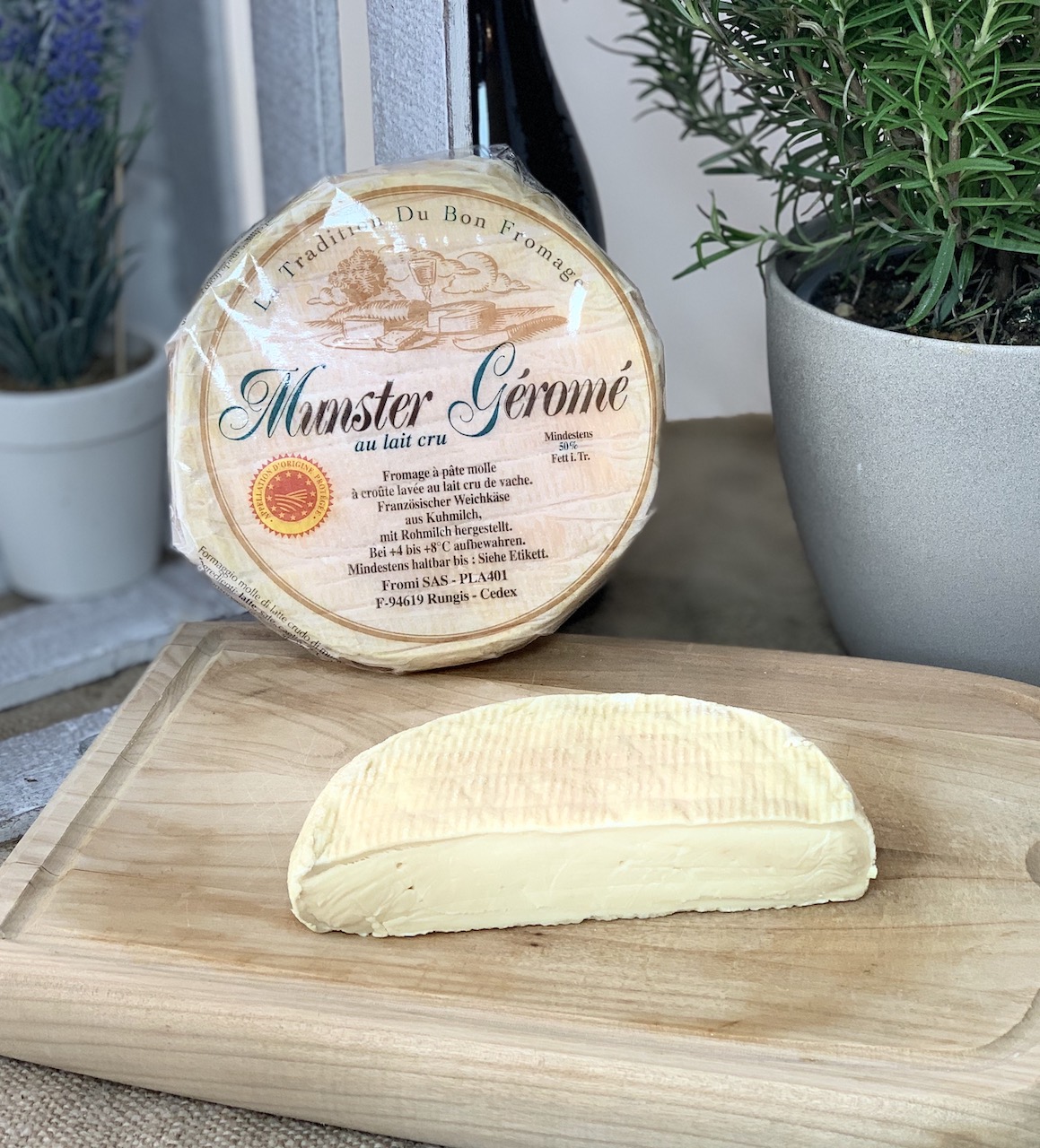 MUNSTER GÉROMÉ - Weichkäse mit Rotkulturen aus dem Elsass