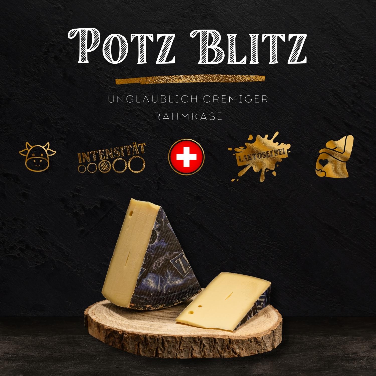 POTZ BLITZ  - Cremiger Schweizer Rahmkäse mit würziger Note