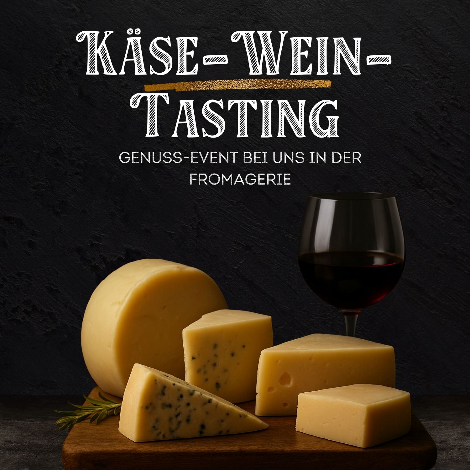 Käse Wein Tasting - vor Ort